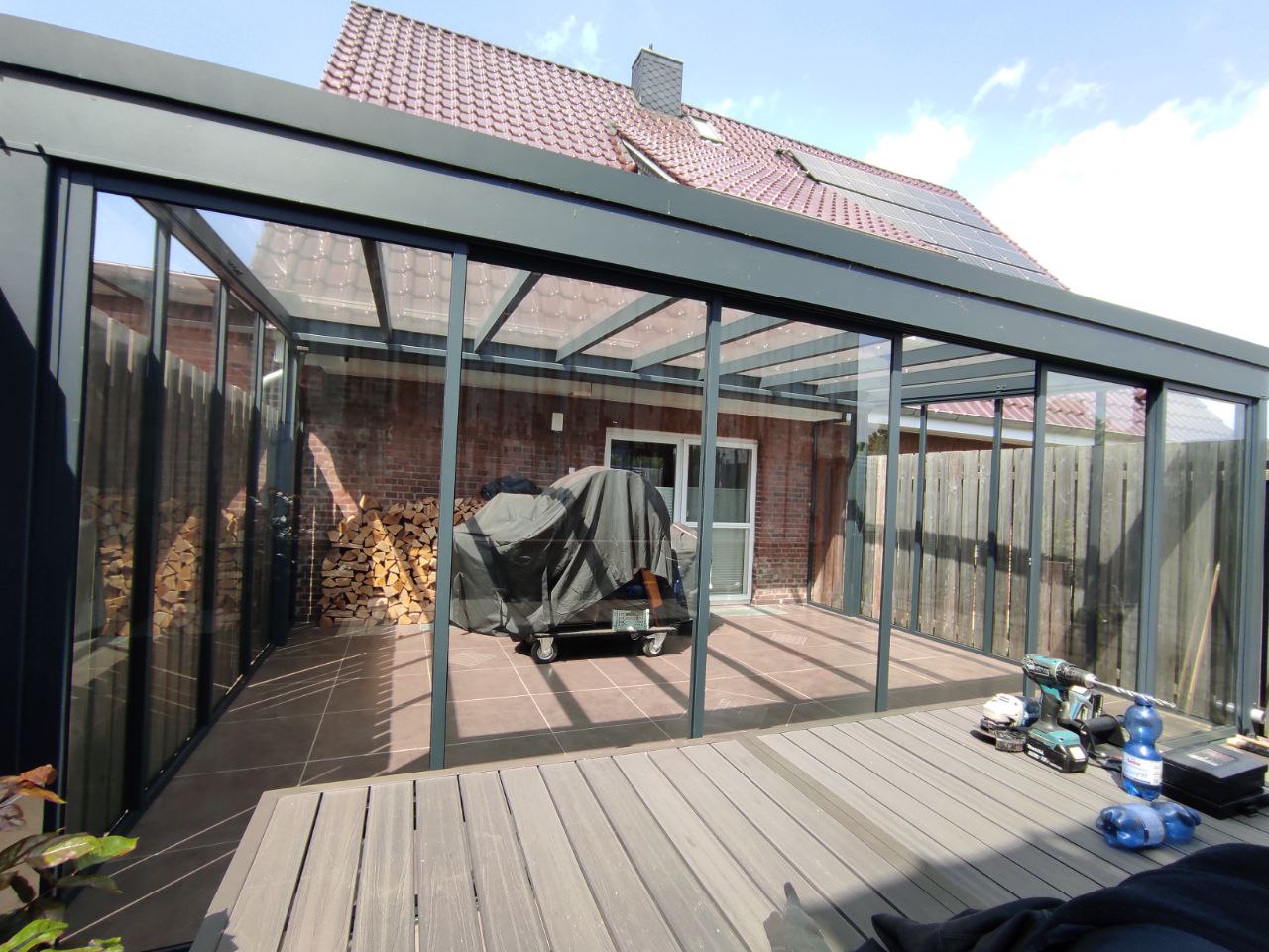 Modern veranda for a private house