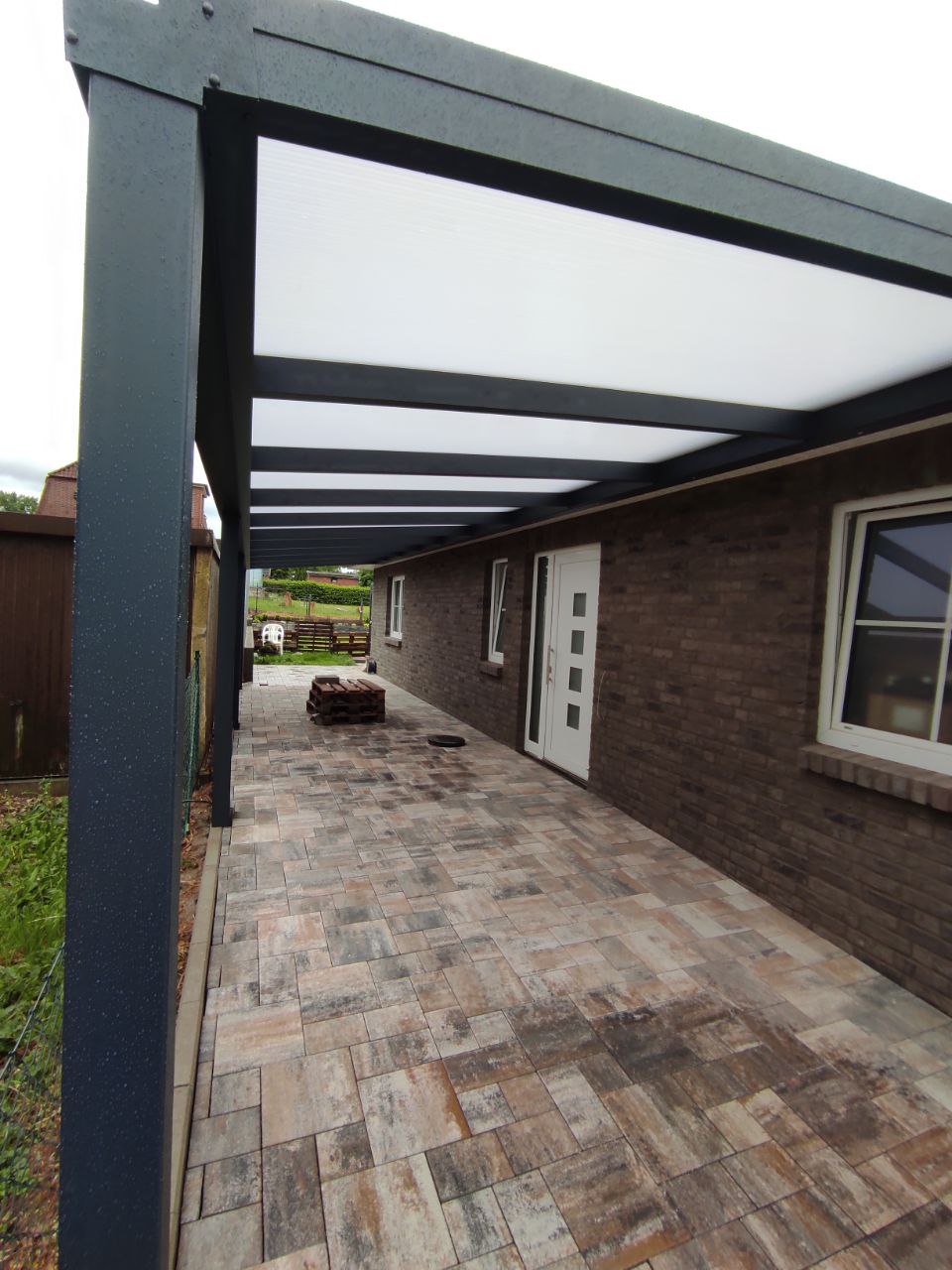 Cozy winter garden with panoramic windows